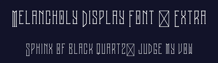 Melancholy Display Font + Extra by vp_creative_shop — Blackletter Font — thumbnail 2