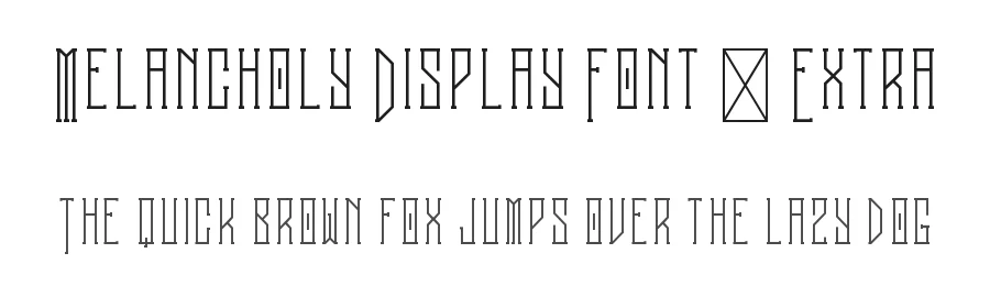 Melancholy Display Font + Extra by vp_creative_shop — Blackletter Font