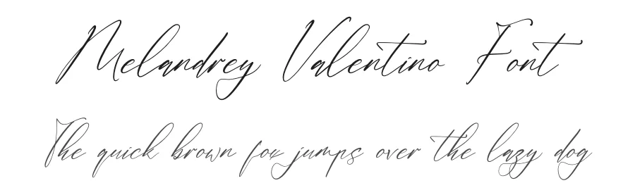 Melandrey Valentino Font by letterfabric — Script Handwritten Font