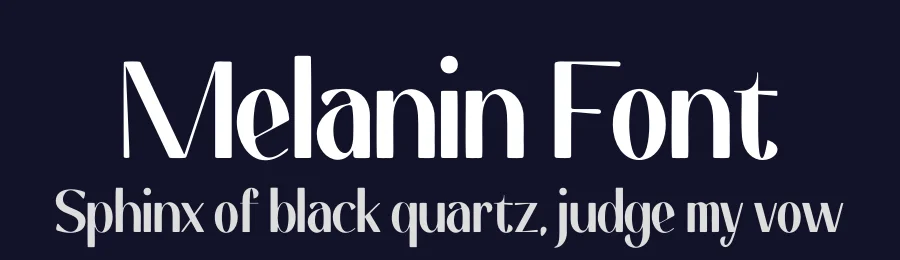 Melanin Font by ikhsartype — Display Font — thumbnail 2
