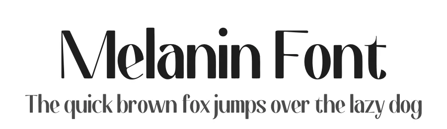 Melanin Font by ikhsartype — Display Font
