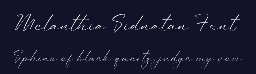 Melanthia Sidnatan Font by perspectype — Script Handwritten Font — thumbnail 2
