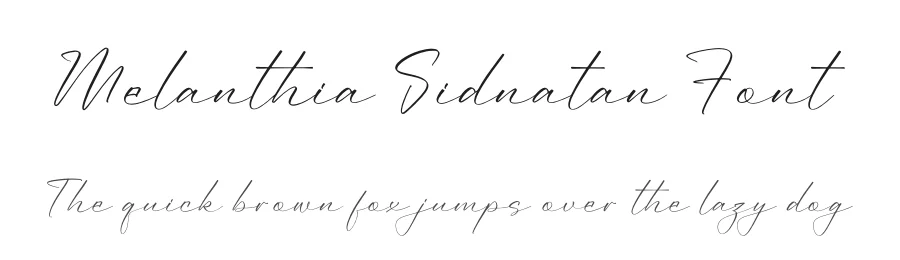Melanthia Sidnatan Font by perspectype — Script Handwritten Font
