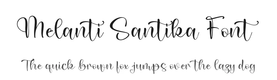Melanti Santika Font by letterfabric — Script Handwritten Font