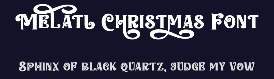 Melati Christmas Font by ahweproject — Display Font — thumbnail 2