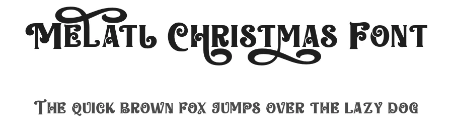 Melati Christmas Font by ahweproject — Display Font