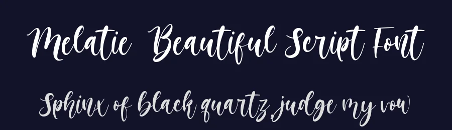 Melatie – Beautiful Script Font by Almarkha Type — Decorative Font — thumbnail 2