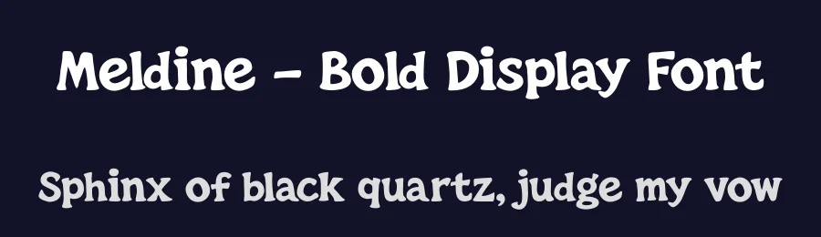 Meldine – Bold Display Font by Creavibes Design — Display Font — thumbnail 2