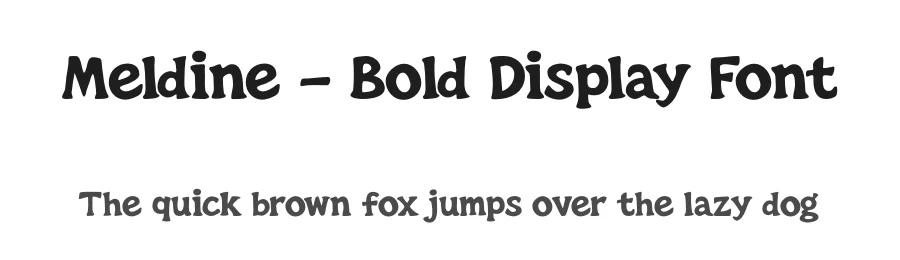 Meldine – Bold Display Font by Creavibes Design — Display Font