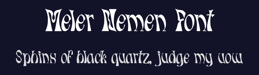 Meler Nemen Font by Dantype — Display Font — thumbnail 2