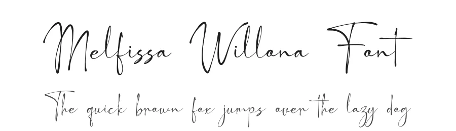 Melfissa Willona Font by Denustudios — Script Handwritten Font