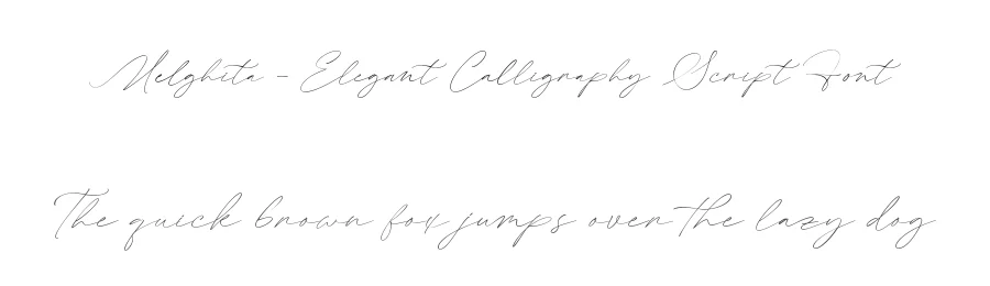 Melghita – Elegant Calligraphy Script Font by letterenastudios — Script Handwritten Font