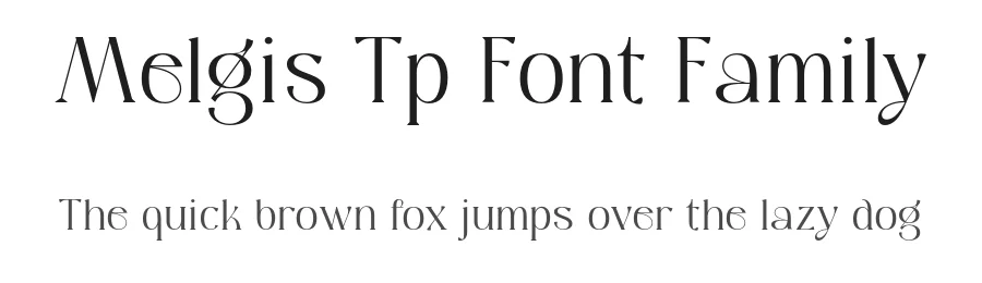 Melgis Tp Font Family by mixjpg — Serif Font