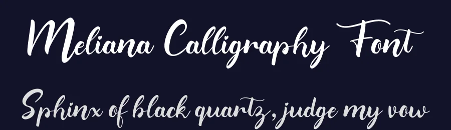 Meliana Calligraphy Font by Rantautype — Script Handwritten Font — thumbnail 2