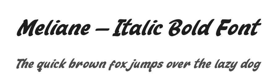 Meliane – Italic Bold Font by overlaytemplates — Display Font