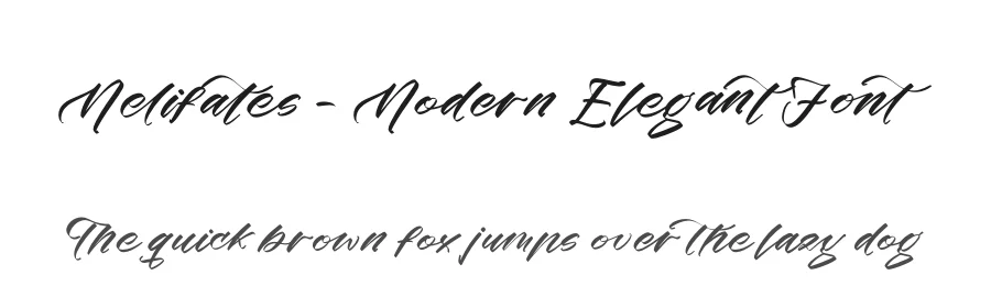 Melifates – Modern Elegant Font by stylishtype.co — Script Handwritten Font