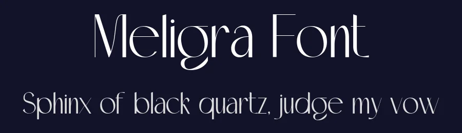 Meligra Font by hyperactype — Serif Font — thumbnail 2
