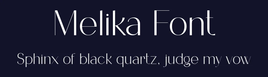 Melika Font by hyperactype — Serif Font — thumbnail 2