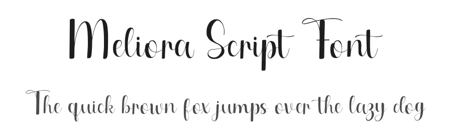 Meliora Script Font by Letterayu — Script Handwritten Font