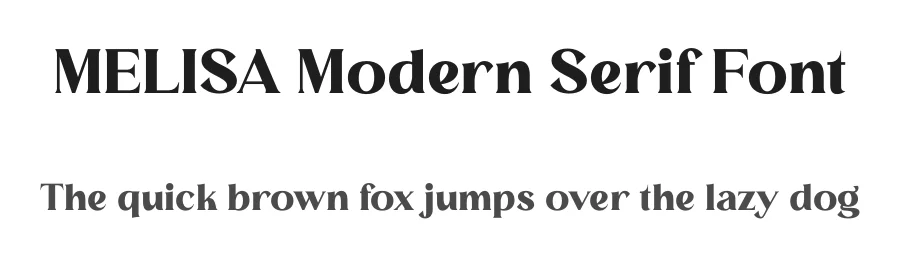 MELISA Modern Serif Font by Storytype — Decorative Font