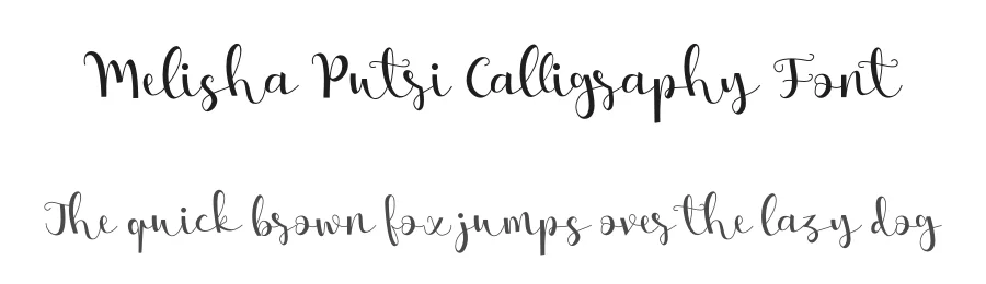 Melisha Putri Calligraphy Font by letterenastudios — Script Handwritten Font