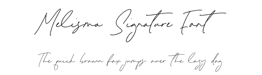 Melisma Signature Font by Timur type — Script Handwritten Font