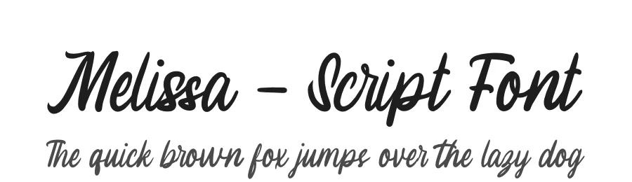 Melissa – Script Font by letterenastudios — Script Handwritten Font
