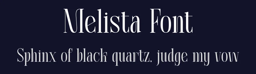 Melista Font by MaikoHatta — Serif Font — thumbnail 2