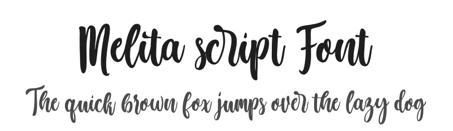 Melita script Font by Areatype — Script Handwritten Font