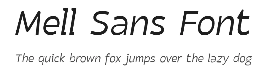 Mell Sans Font by Abuse of Notation — Sans Serif Font