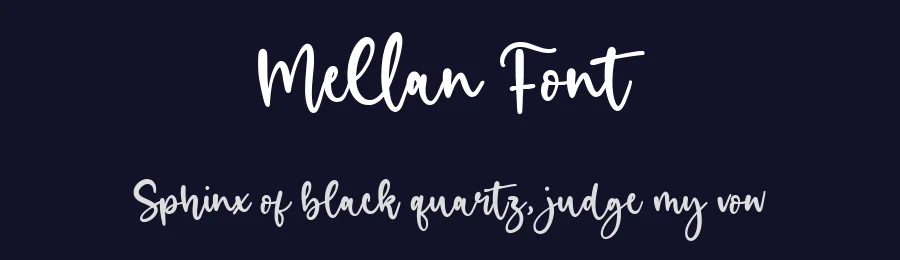 Mellan Font by metafontsy — Script Handwritten Font — thumbnail 2