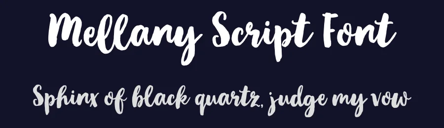 Mellany Script Font by metafontsy — Script Handwritten Font — thumbnail 2