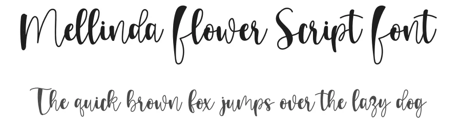 Mellinda Flower Script Font by andikastudio — Script Handwritten Font