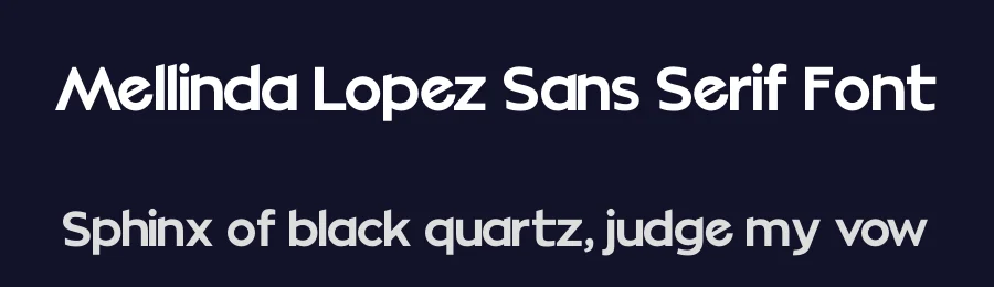 Mellinda Lopez Sans Serif Font by letterenastudios — Sans Serif Font — thumbnail 2