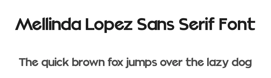 Mellinda Lopez Sans Serif Font by letterenastudios — Sans Serif Font