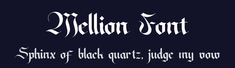 Mellion Font by SlideShoot — Blackletter Font — thumbnail 2