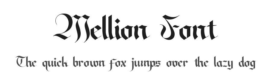 Mellion Font by SlideShoot — Blackletter Font