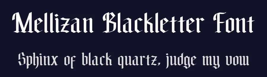 Mellizan Blackletter Font by hano.my.id — Blackletter Font — thumbnail 2