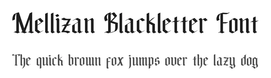 Mellizan Blackletter Font by hano.my.id — Blackletter Font
