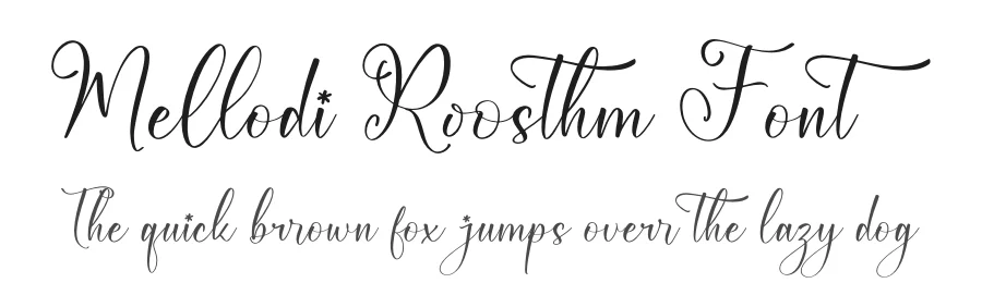 Mellodi Roosthm Font by Storytype — Script Handwritten Font