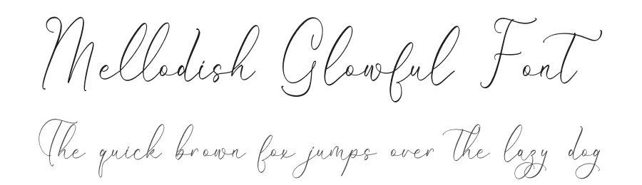 Mellodish Glowful Font by letterfabric — Script Handwritten Font