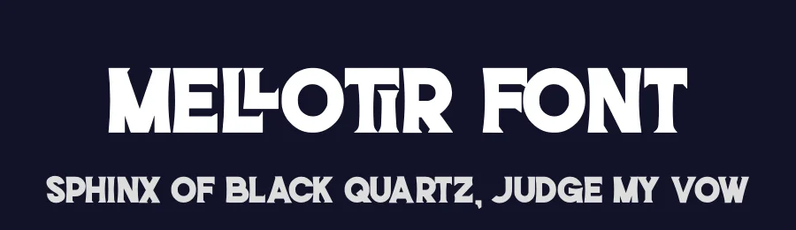 Mellotir Font by hayoyuka8 — Display Font — thumbnail 2