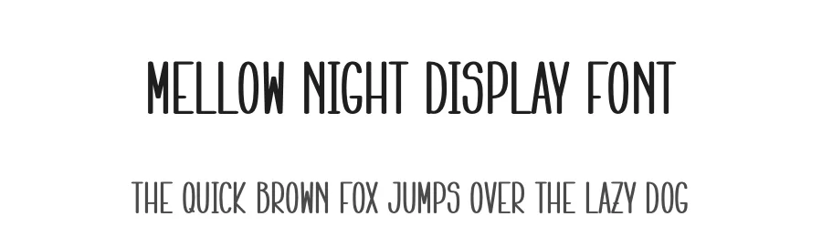 Mellow Night Display Font by creativeletter — Display Font