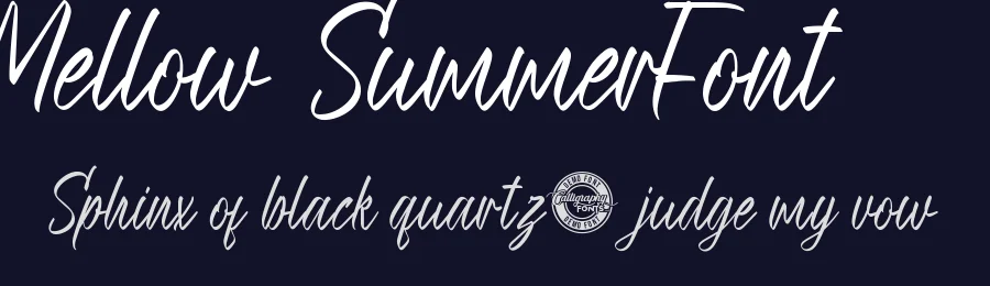 Mellow Summer Font by CalligraphyFonts.net — Script Handwritten Font — thumbnail 2