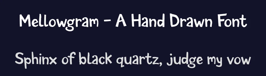 Mellowgram – A Hand Drawn Font by letterhanna — Script Handwritten Font — thumbnail 2