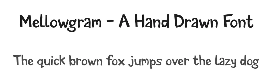 Mellowgram – A Hand Drawn Font by letterhanna — Script Handwritten Font