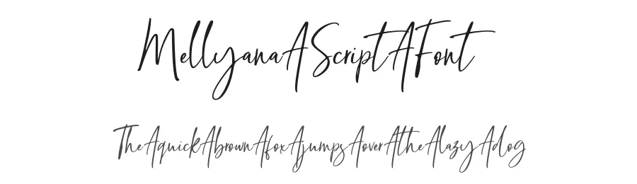 Mellyana Script Font by sizimon — Script Handwritten Font