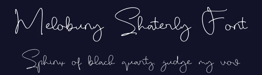 Melobuny Shaterly Font by letterfabric — Script Handwritten Font — thumbnail 2