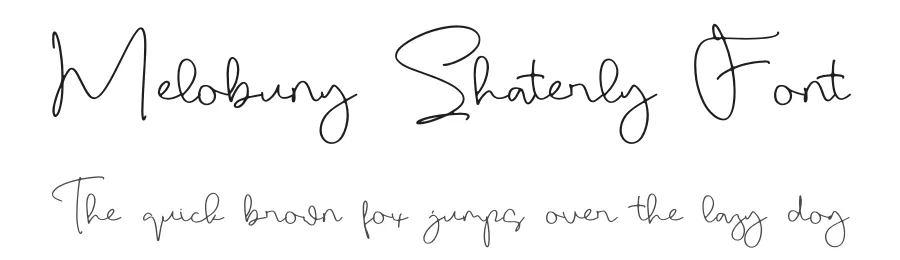 Melobuny Shaterly Font by letterfabric — Script Handwritten Font
