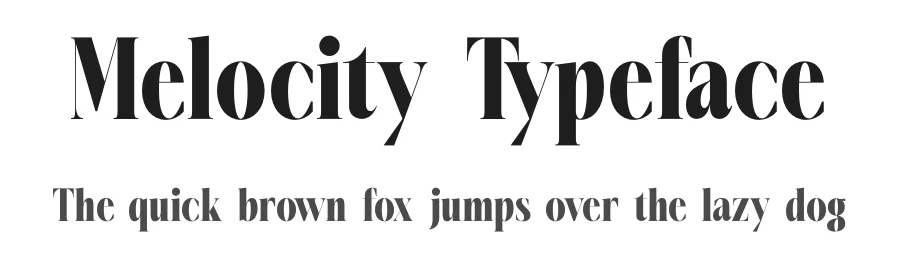Melocity Typeface by timelesstype.co — Display Font